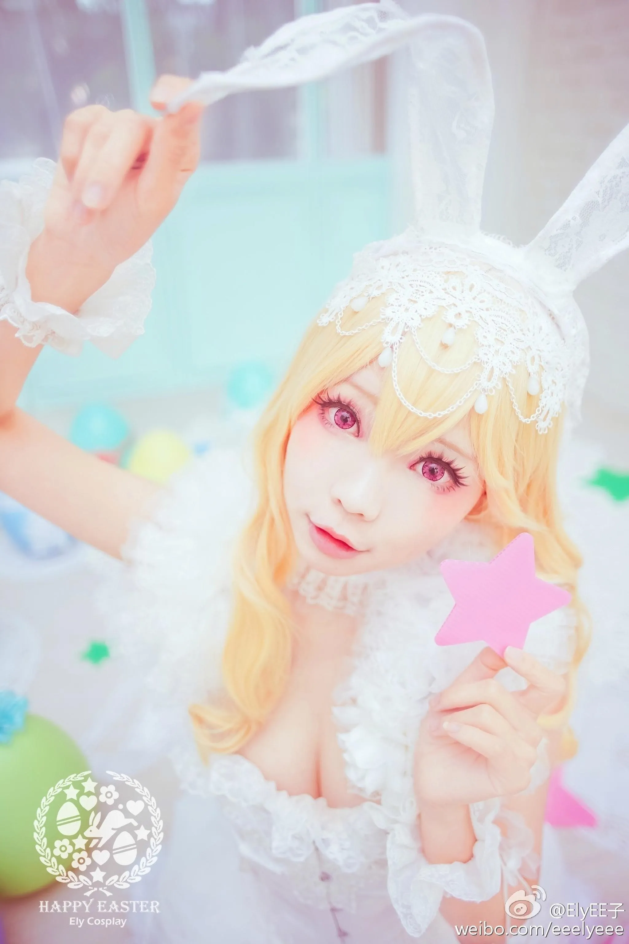 ElyEE子 – NO.14 兔耳白礼服 [9P]插图6